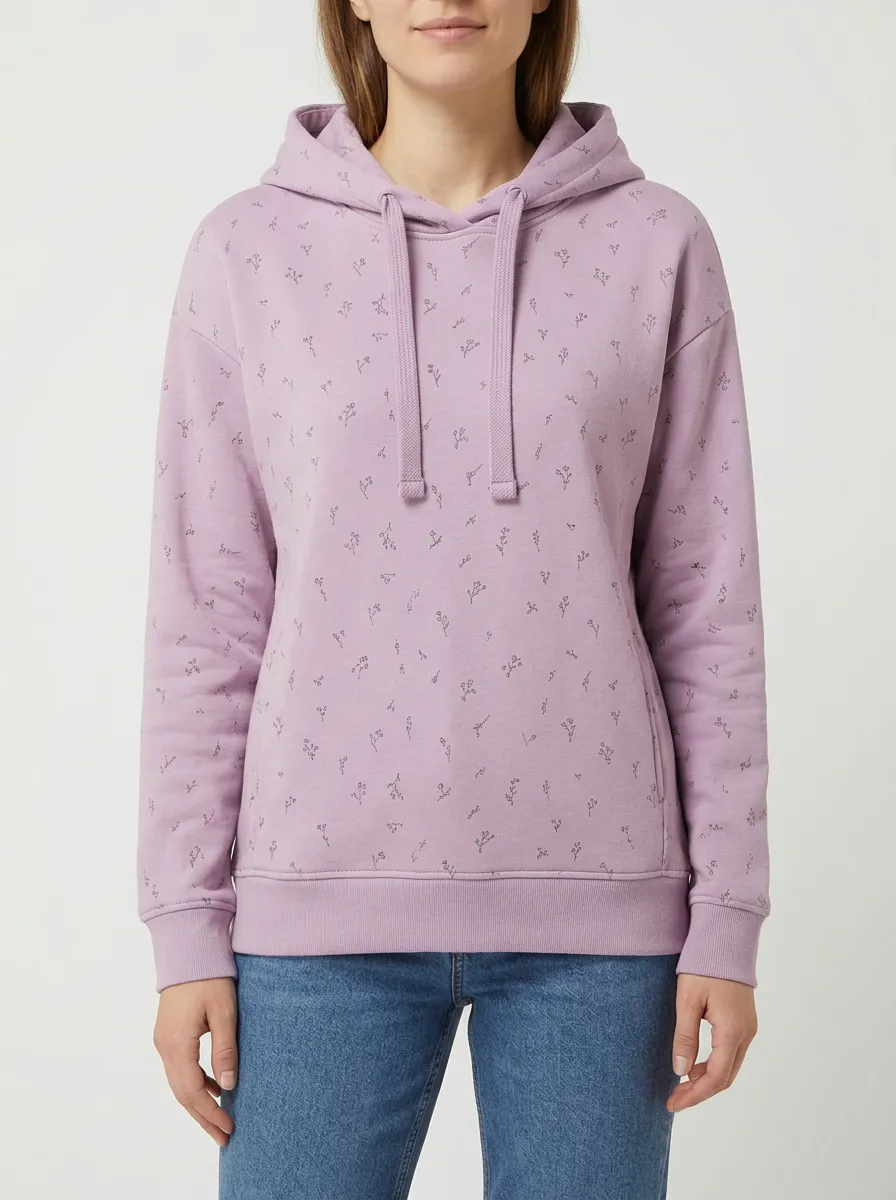 Women's Floral Minimal Graphic Hoodie