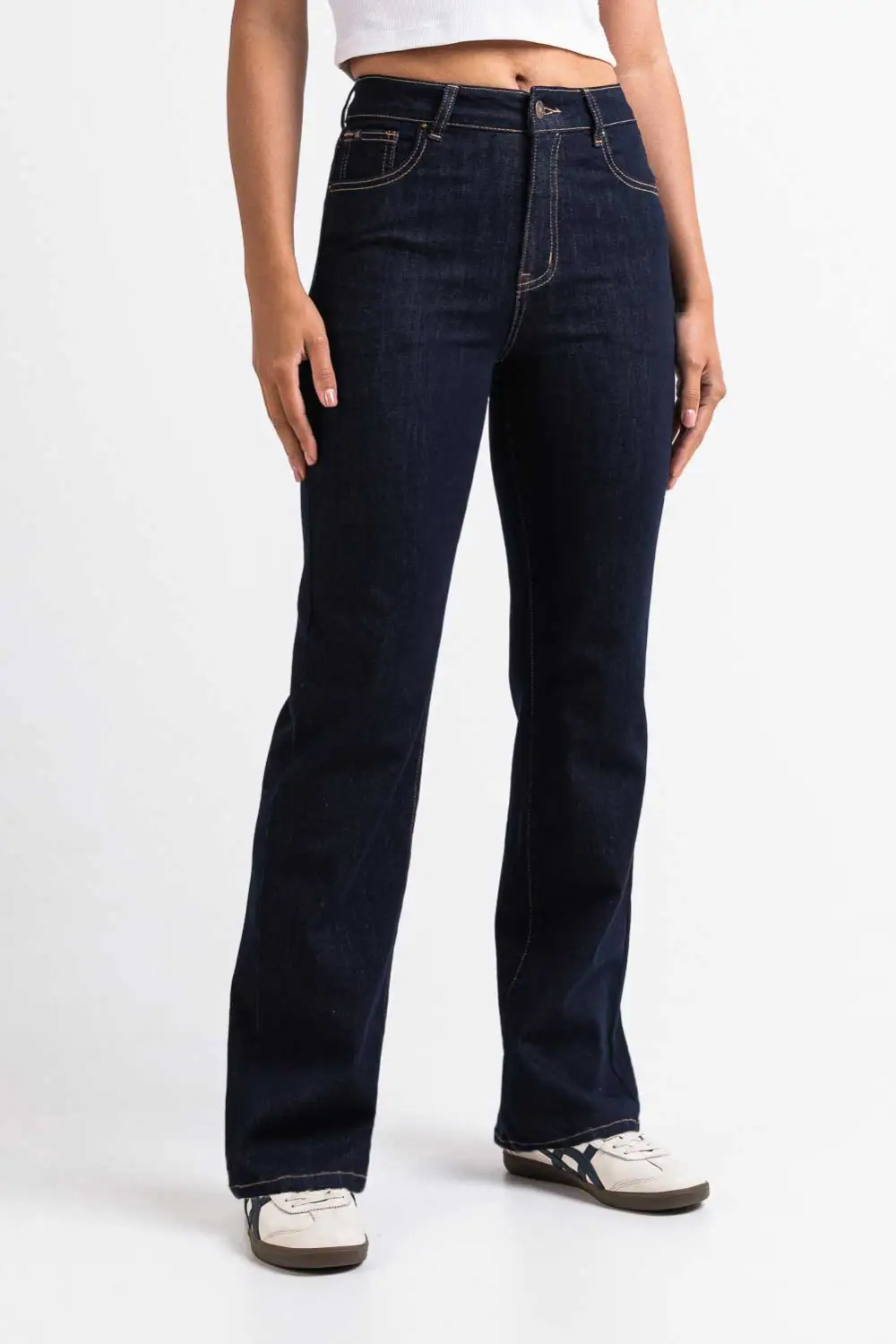 Essential High Rise Straight Leg Jeans