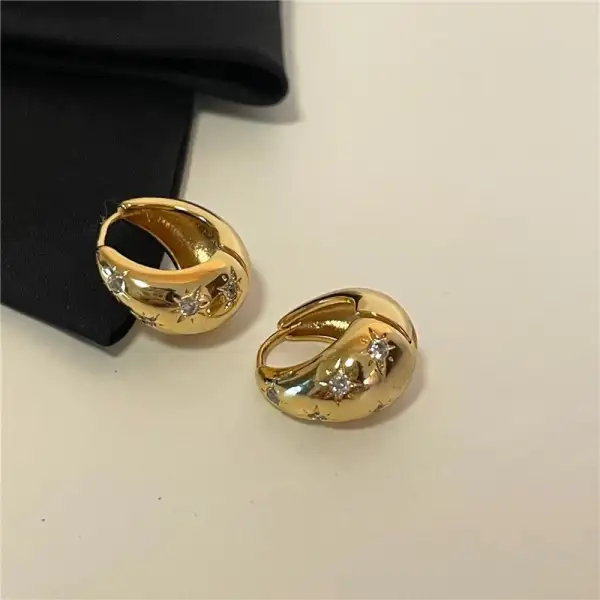 Metal Stud Earrings