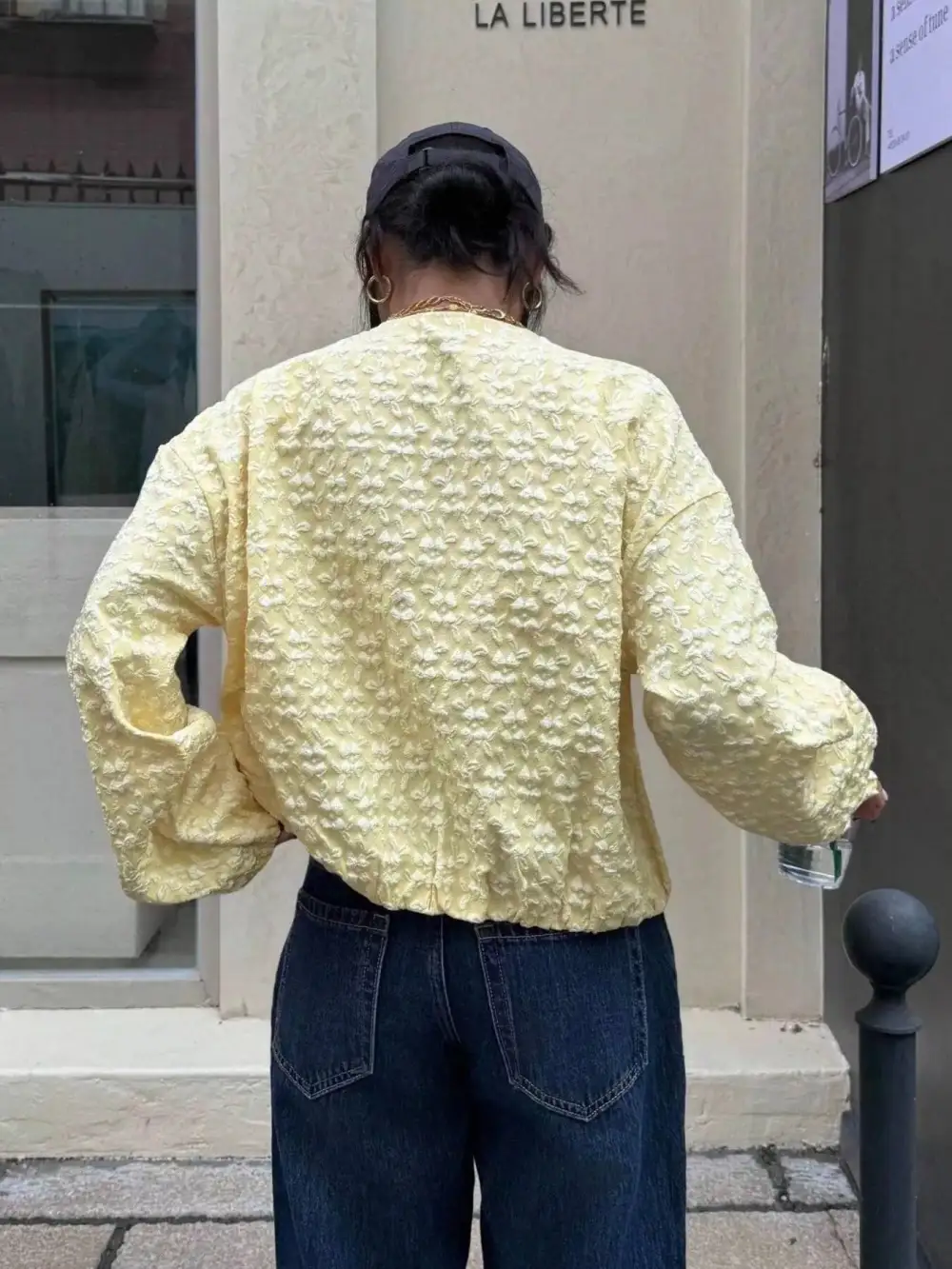 Zip-Up Textured Jacket