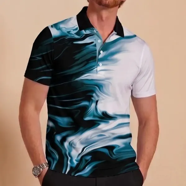 Active Easygoing Short Sleeve Button Up Polo Shirt