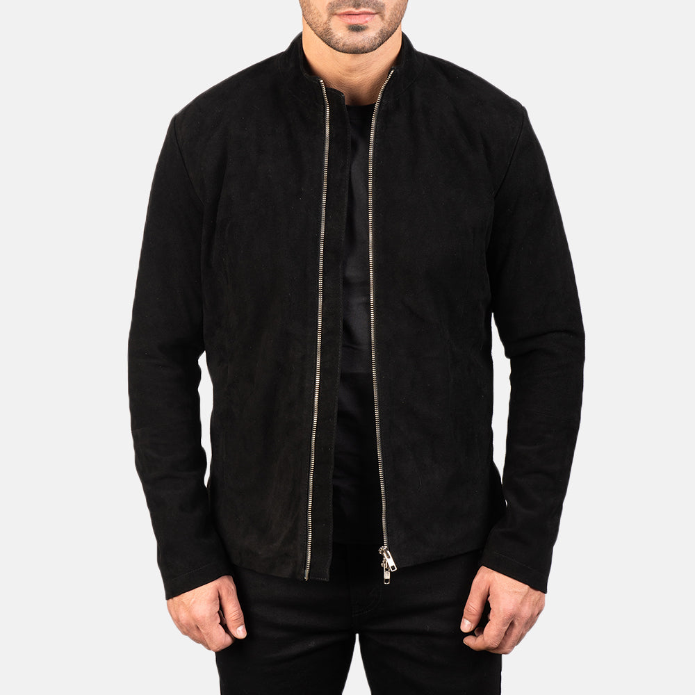 Men's Rugged Biker Suede Jacket