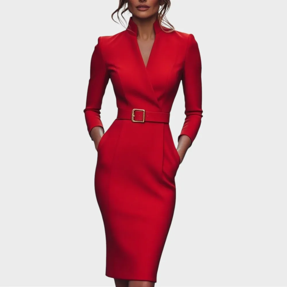 Relaxed Belted Everyday Midi Dress