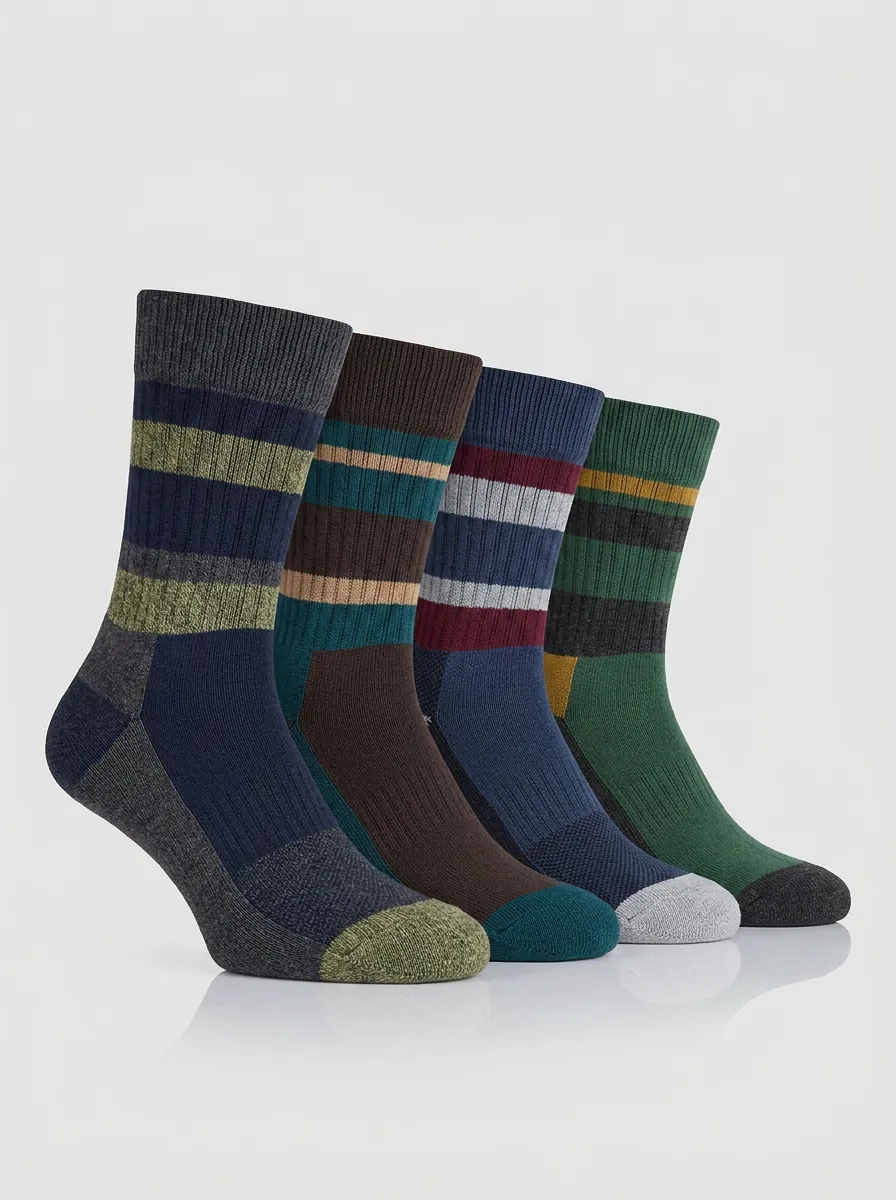 Men's Active-Mix Four Pair Socks
