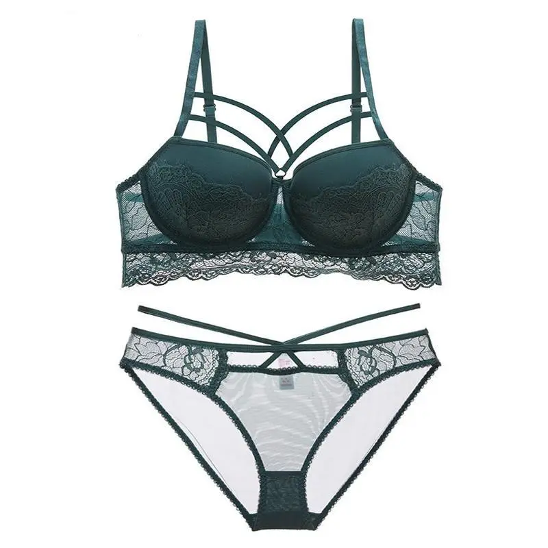 Longline Lace Matching Lingerie Set