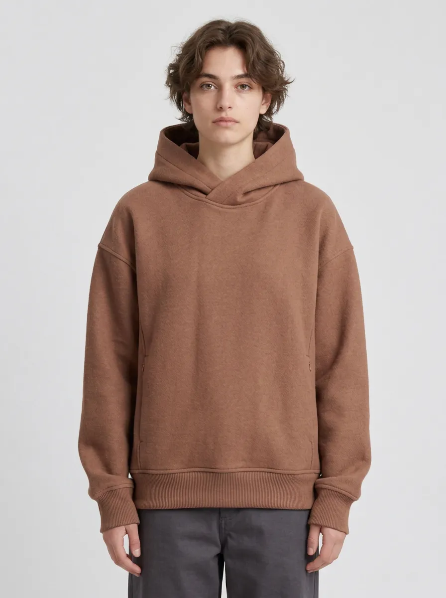 Unisex Minimal Casual Motion Hooded Sweatshirt