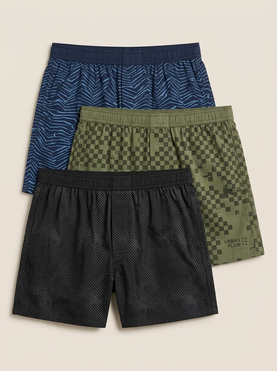 Mixed-Pattern Geometric Boxer Set