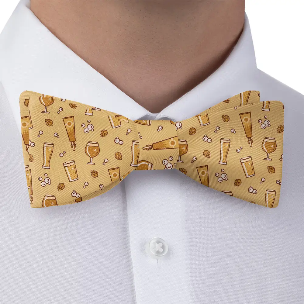Beer Pattern Bow Tie