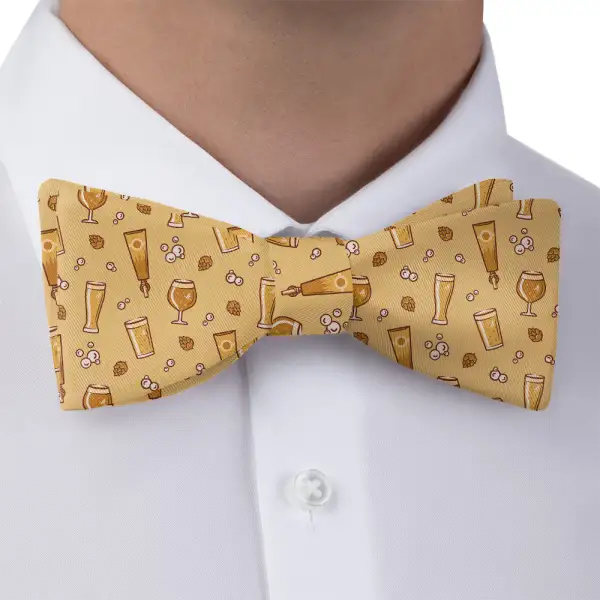 Beer Pattern Bow Tie