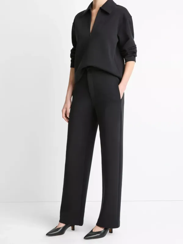 Classic Plain Straight Leg Pants