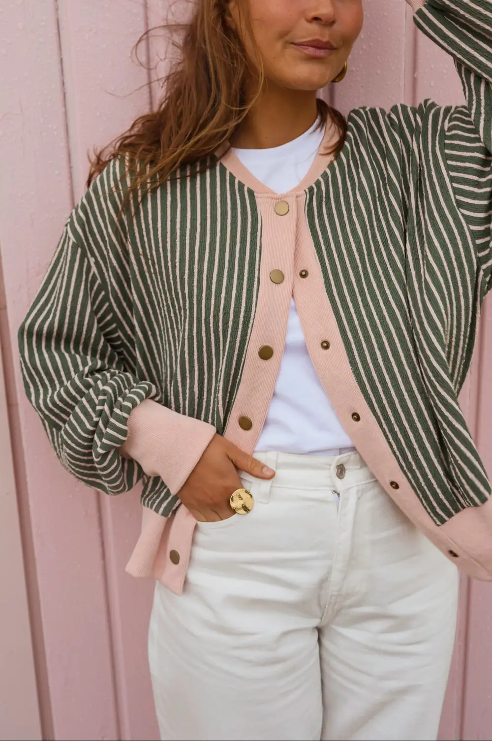 Striped Everyday Cardigan Jacket