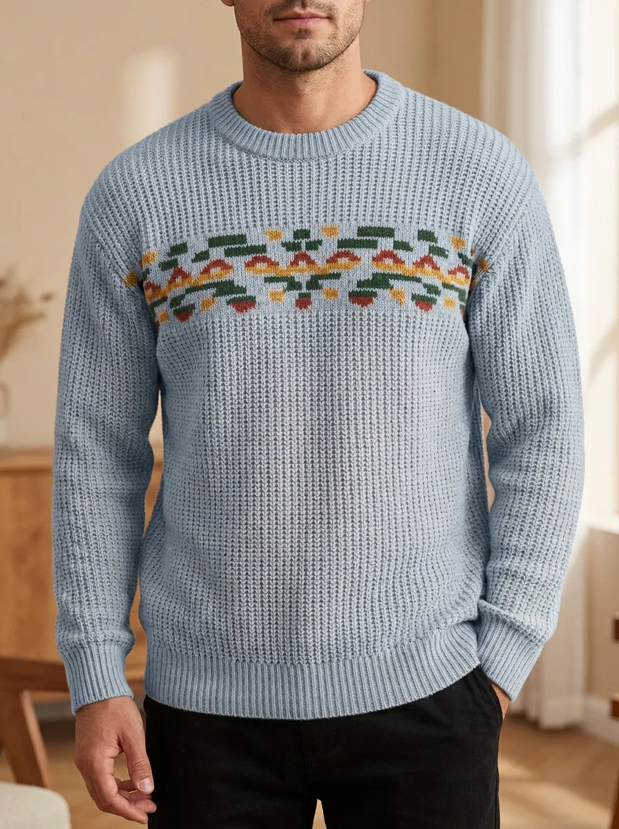 Men's Aztec Geometric Sweater