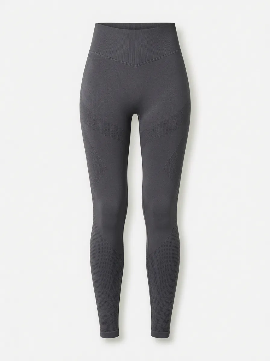 Women's Seamless High-Waisted Textured Printed Leggings