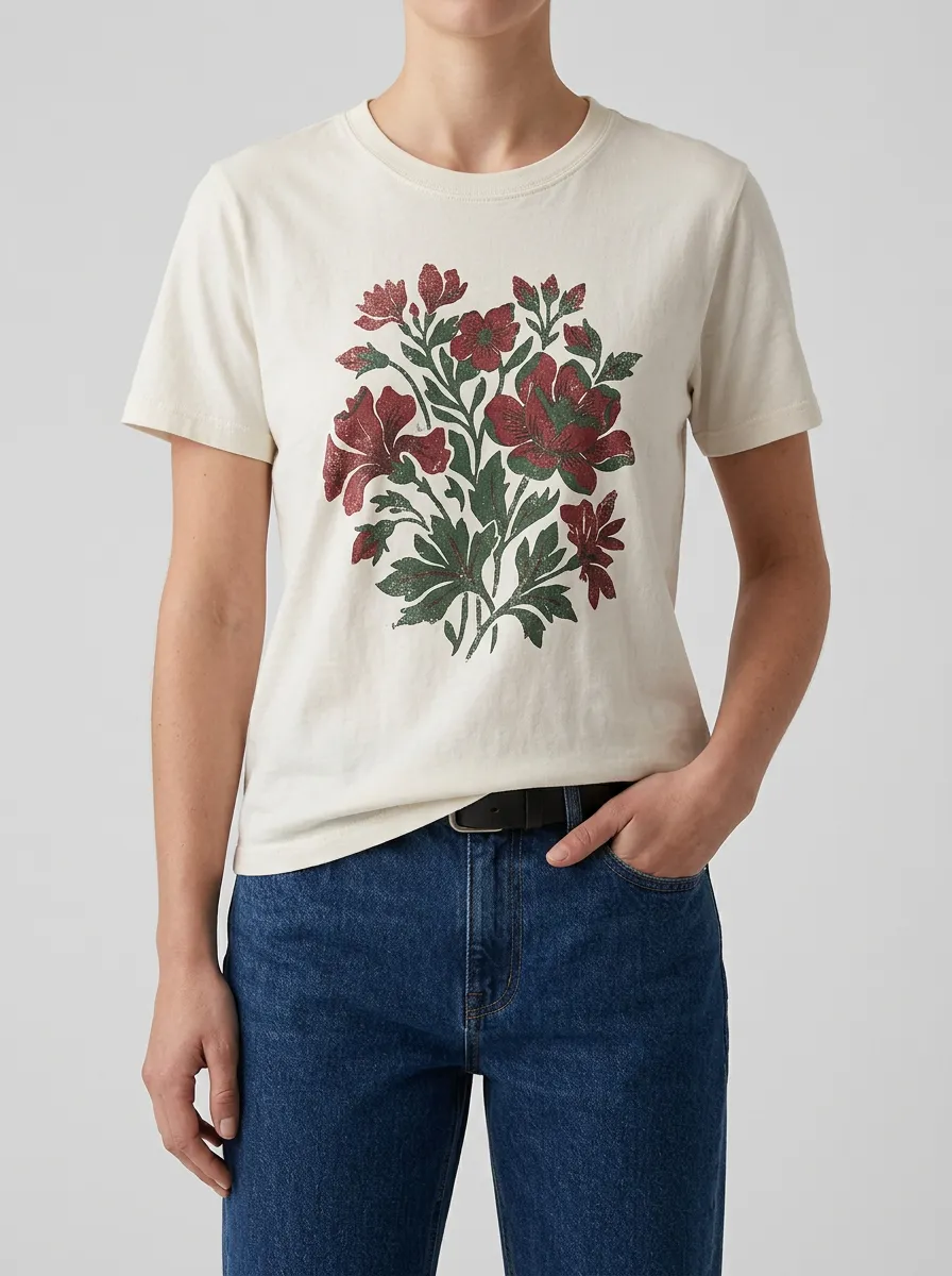 Floral Botanical Daily Tee