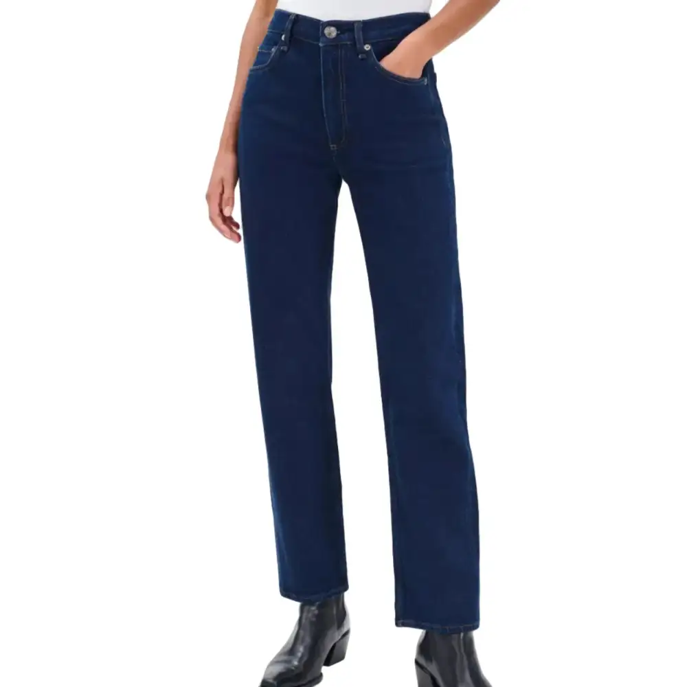 Straight-Leg Cropped Ankle-Length Women's Jeans