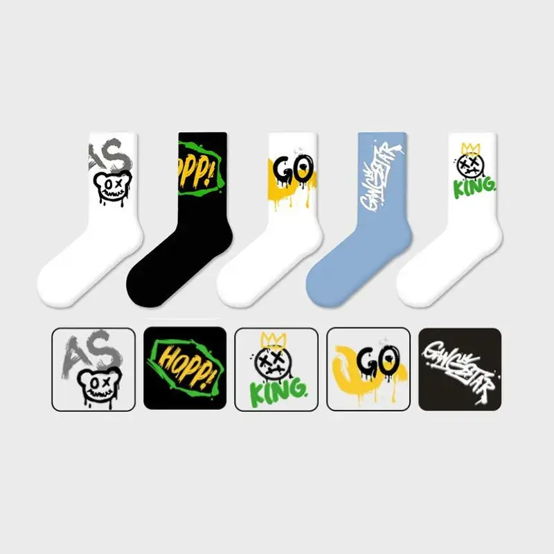 Urban Street Art Graffiti Crew Socks