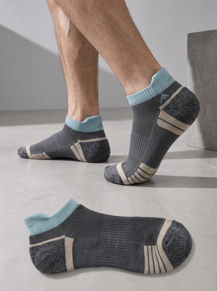 Socks Featuring Striped Sport Printed Art