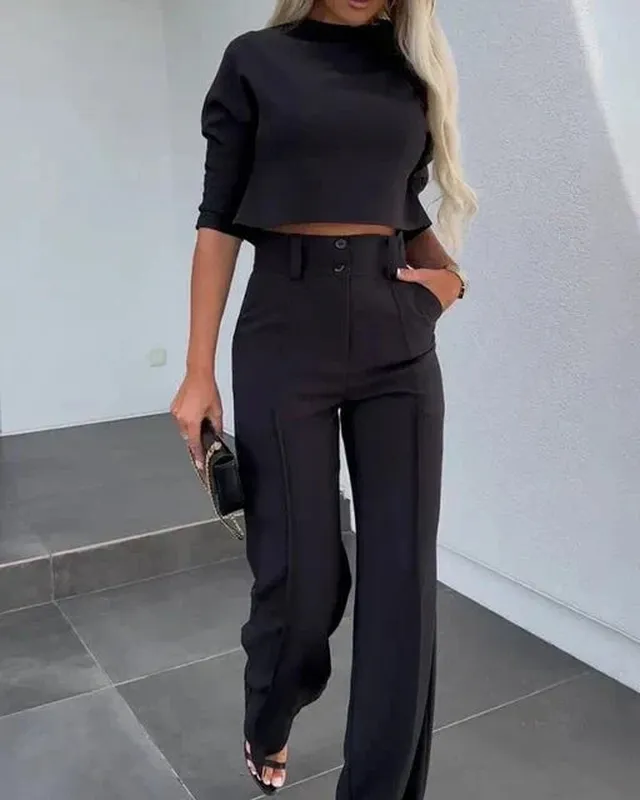 Modern Matching Top and Trousers