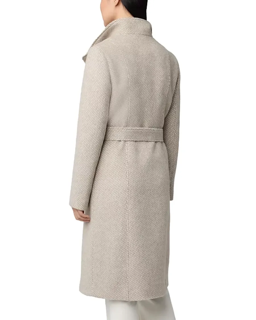 Long Sleeves Collar Belted Coat