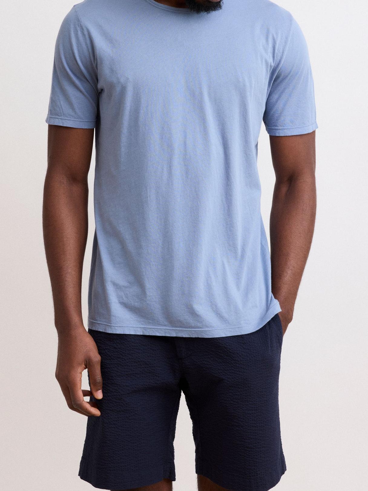 Comfortable Casual Breathable Powder Blue T-Shirt