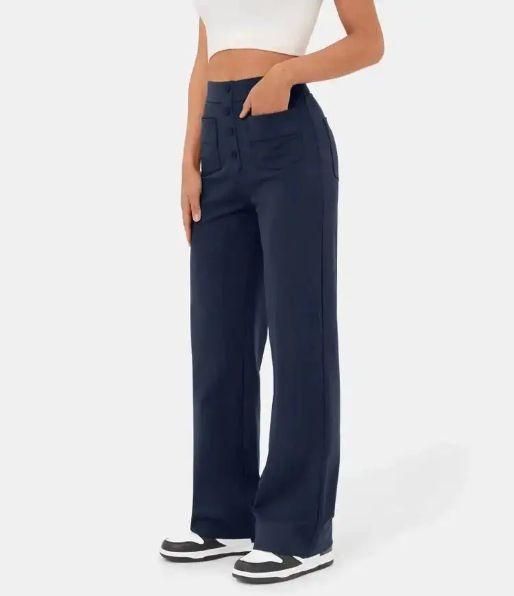 High Waist Everyday Casual Pants