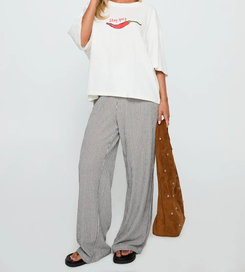 White Relaxed Graphic Tee