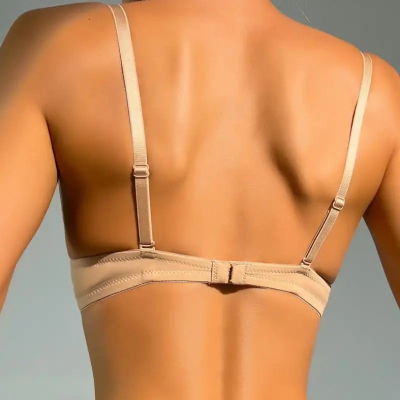 Backless Push-Up Bra with Plunge Center
