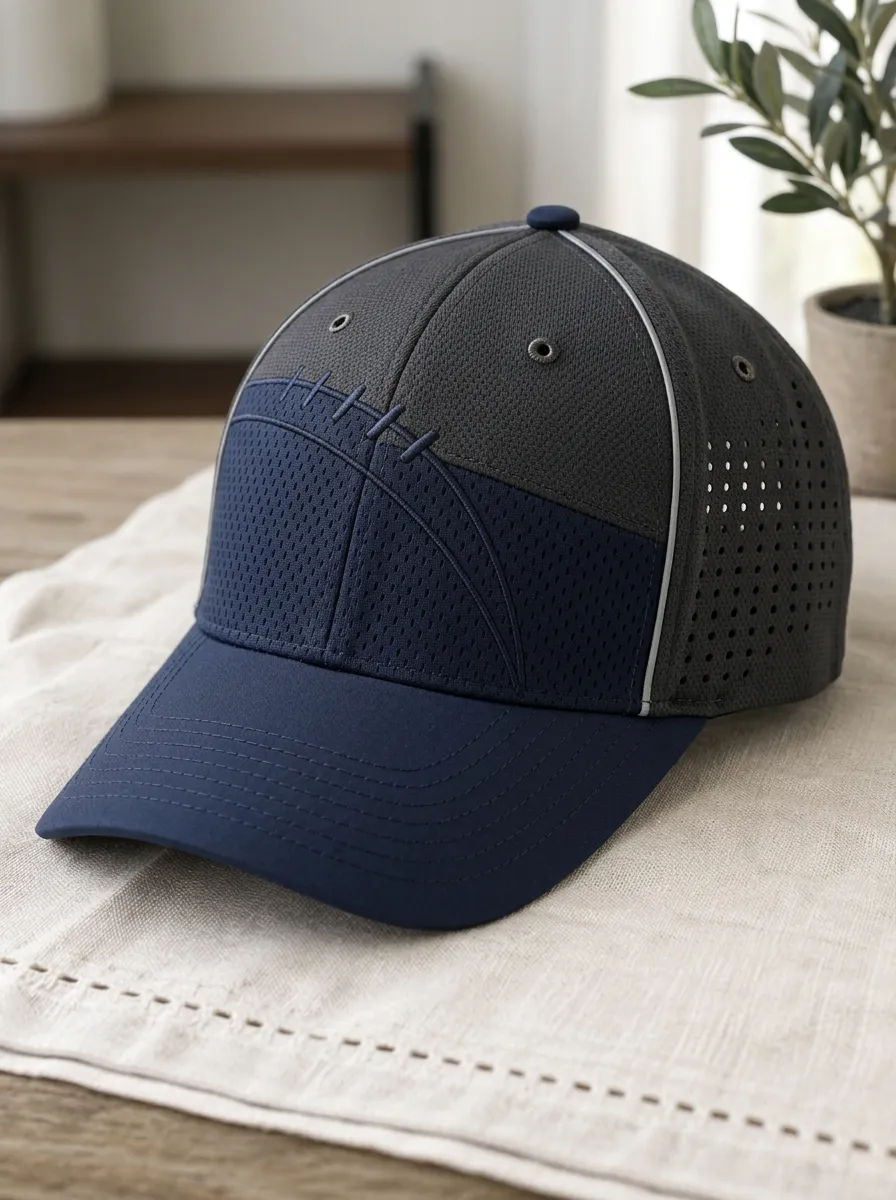 Men's Heritage Football Fan American Football Stitch Pattern Printed Cap