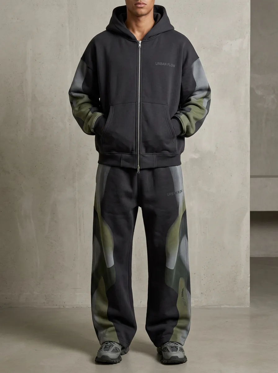 Tracksuit Camo Men's Two-Piece Tracksuit
