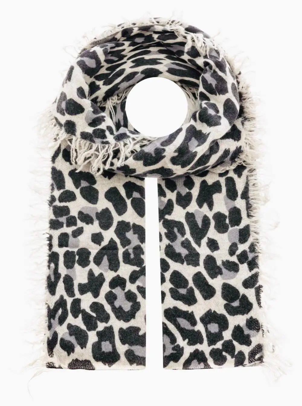 Cashmere Leopard Pattern Heart Pattern Fashion Scarf