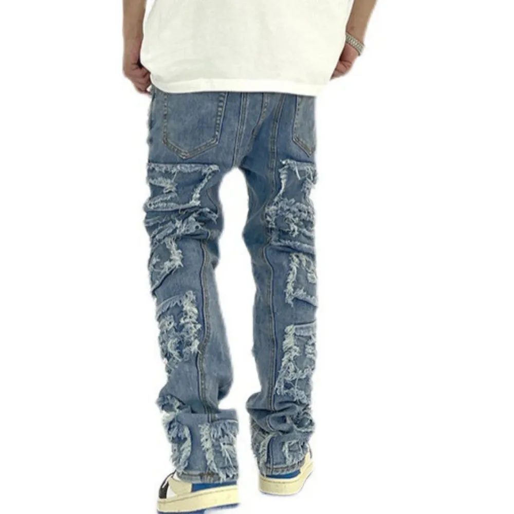Men's Slim Fit Distressed Denim Jeans