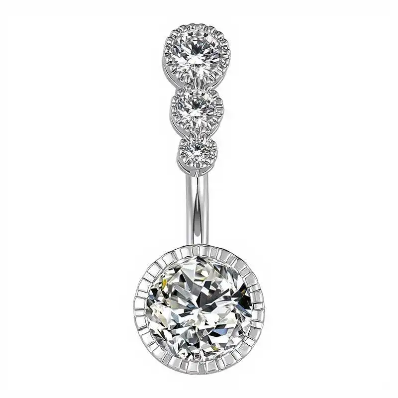 Women's Belly Button Ring Cubic Zirconia