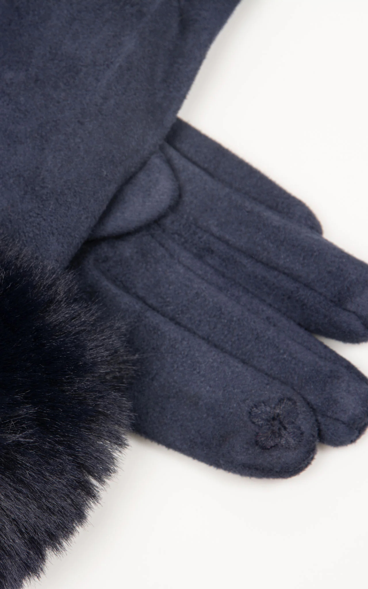 Fashionable And Exquisite Elastic Faux Suede Gloves