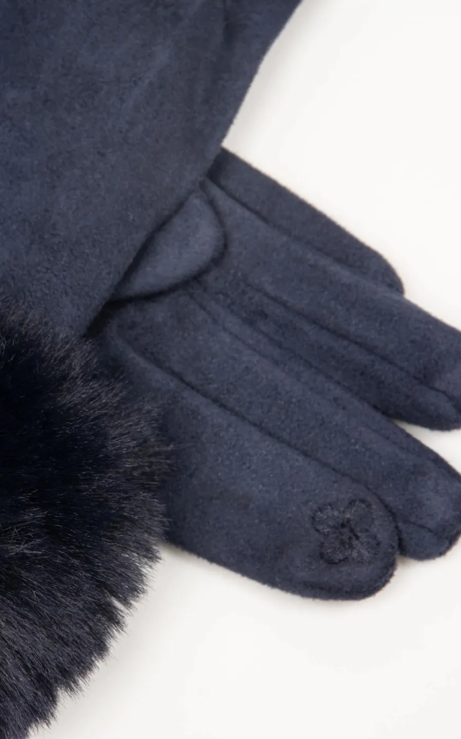 Fashionable And Exquisite Elastic Faux Suede Gloves