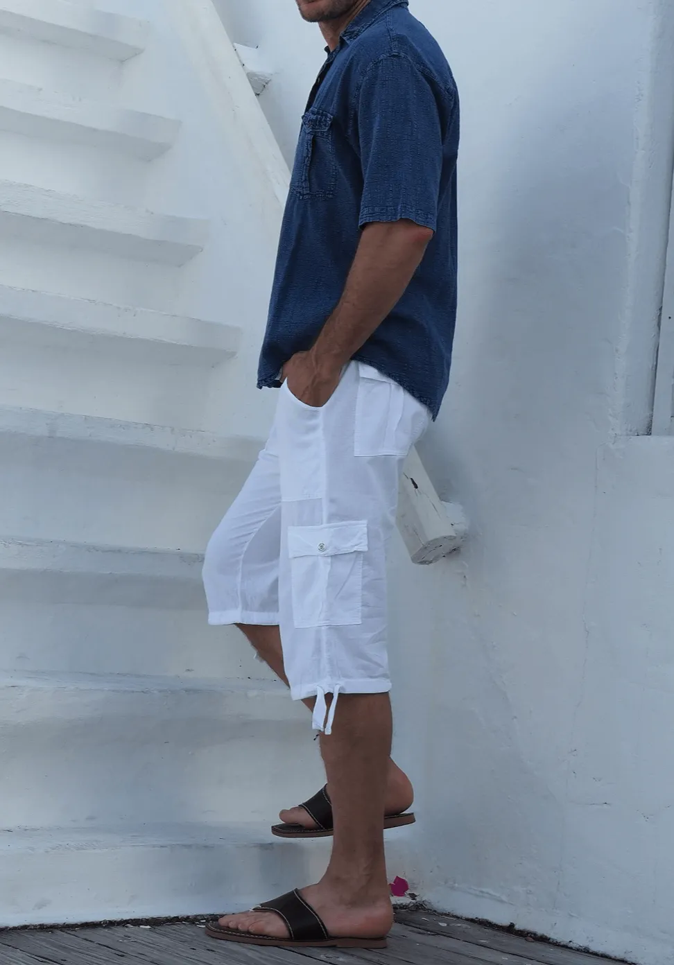 Men's Relaxed Fit Cargo Shorts with Multi Pocket Details