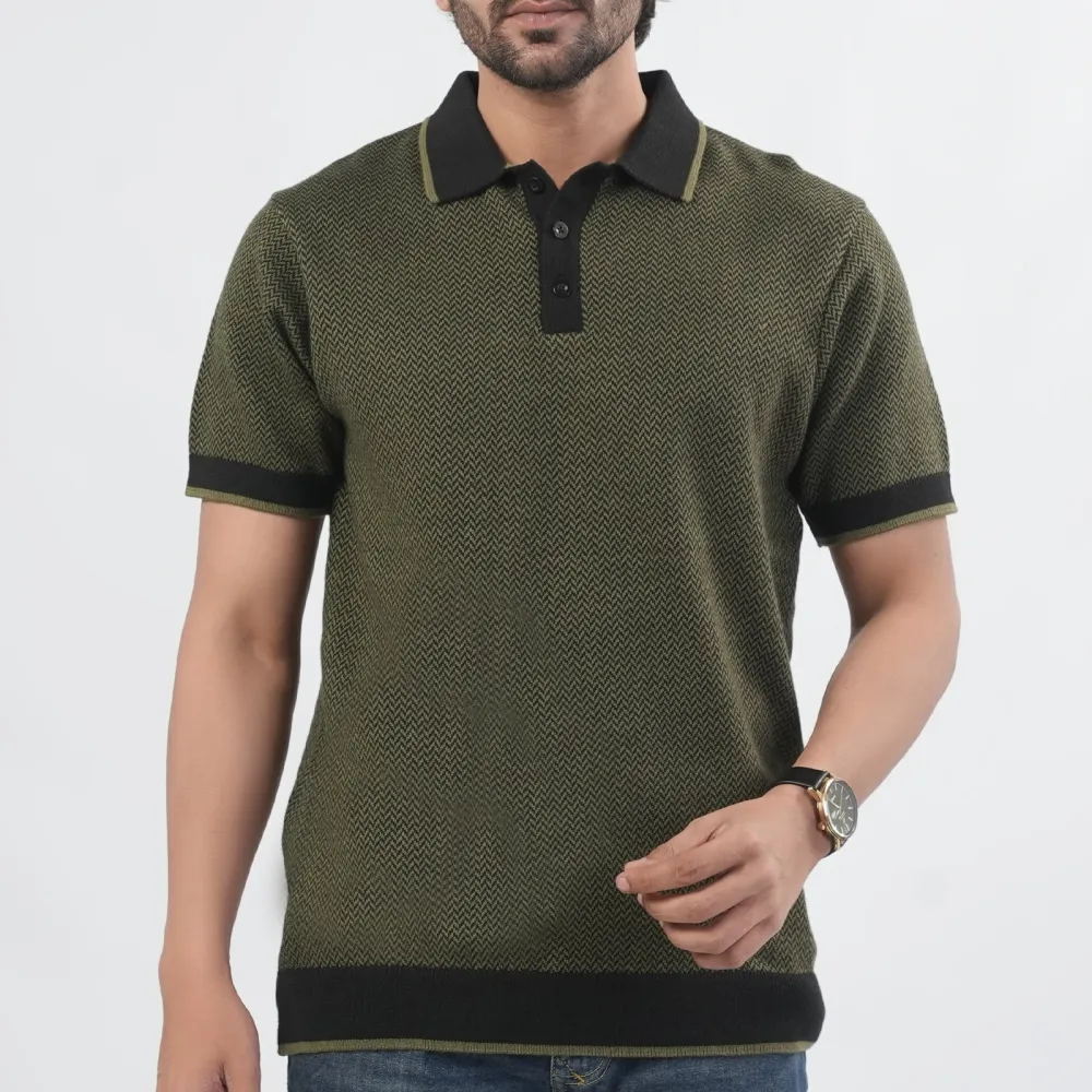 Men's Versatile Regular Fit Polo Collar T-Shirt