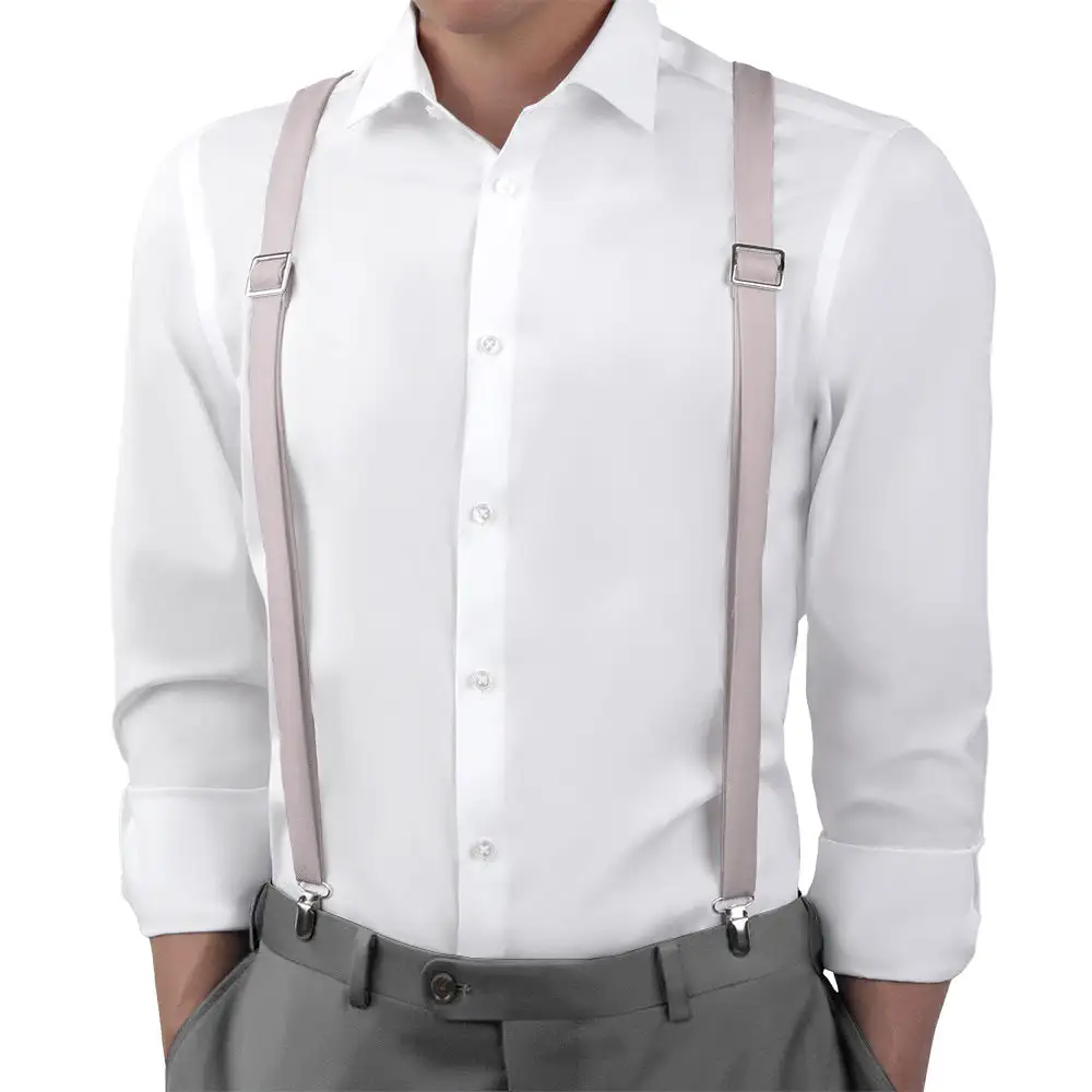 Refined Coordinated Wedding Suspenders