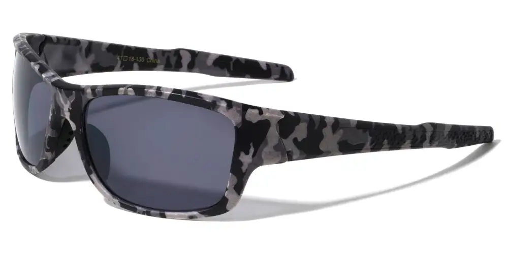 Modern Men's Camouflage Sport Wrap Sunglasses