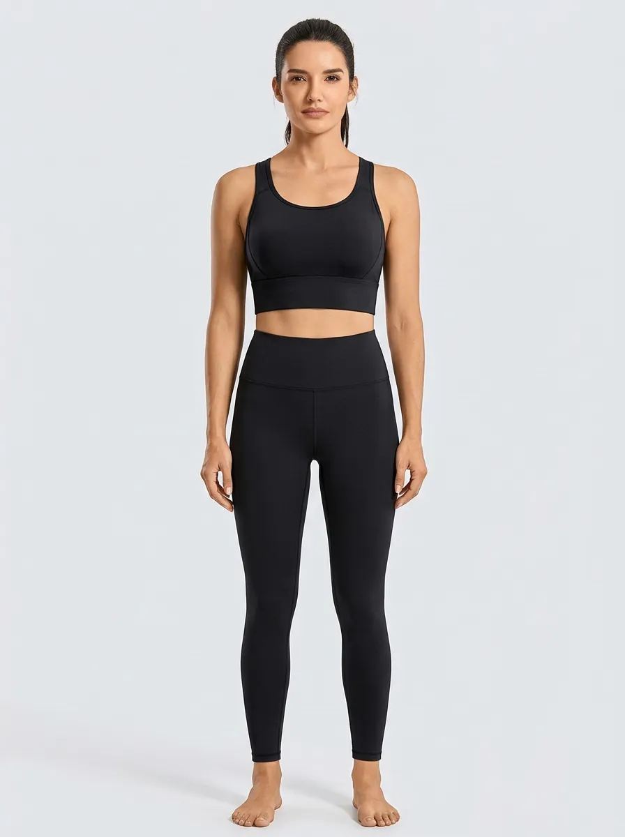 Women's Scoop-Neck Racerback Side-Panel Sports Bra
