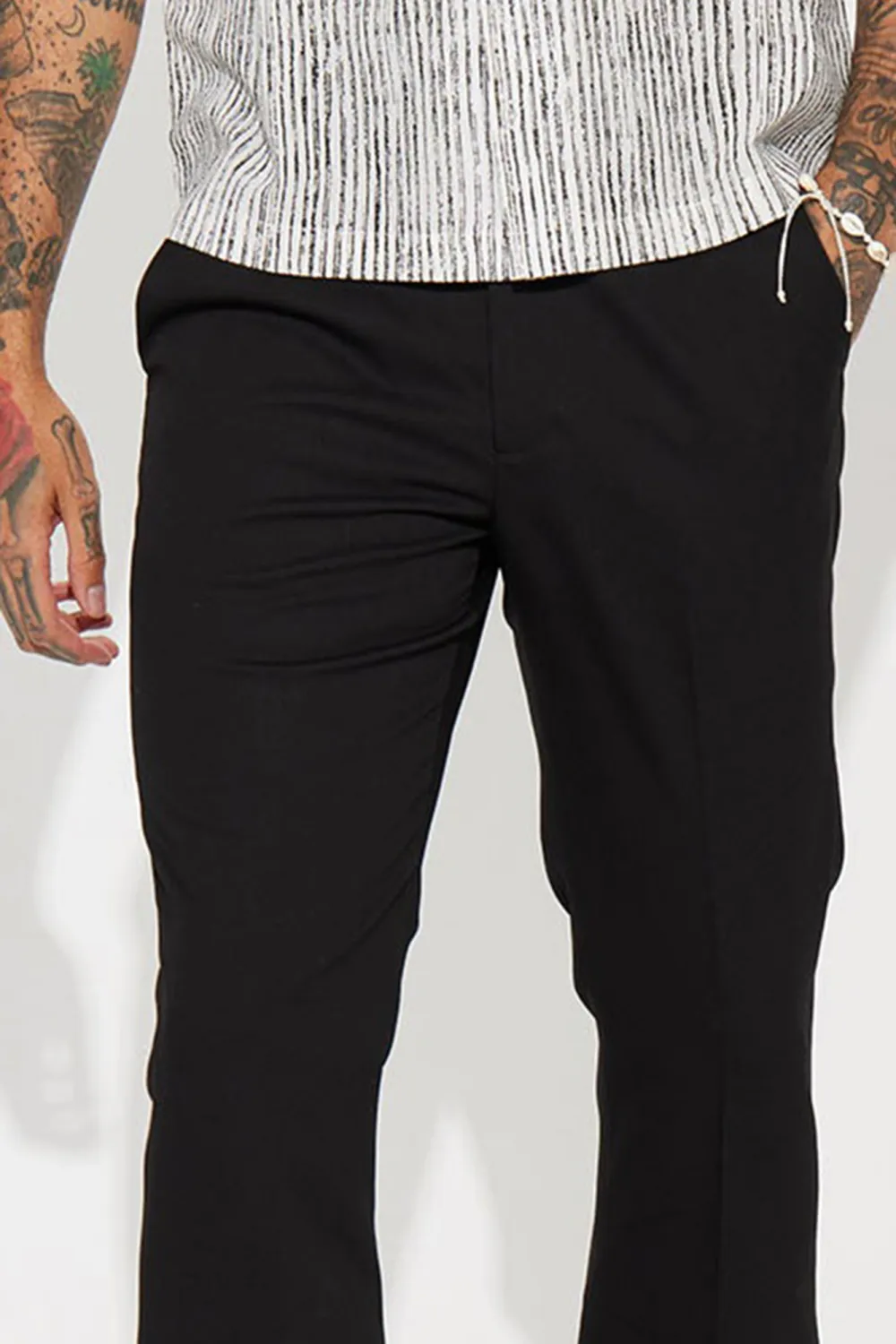 Casual Flare Slit Trouser