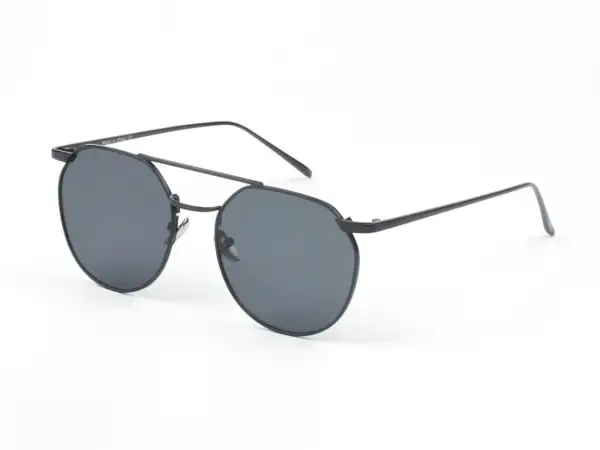 Vintage Round Mirrored Flat Lens Sunglasses