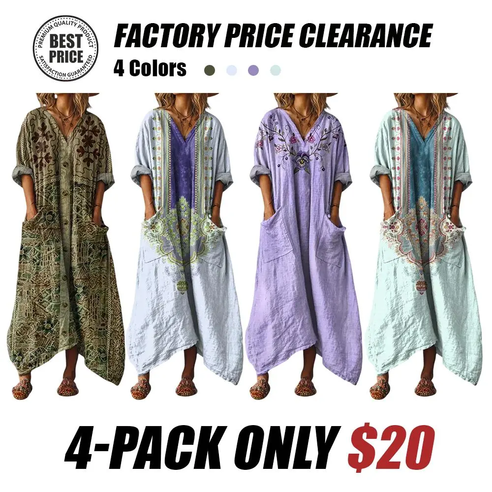 Elegant Dress with Oversized Pockets