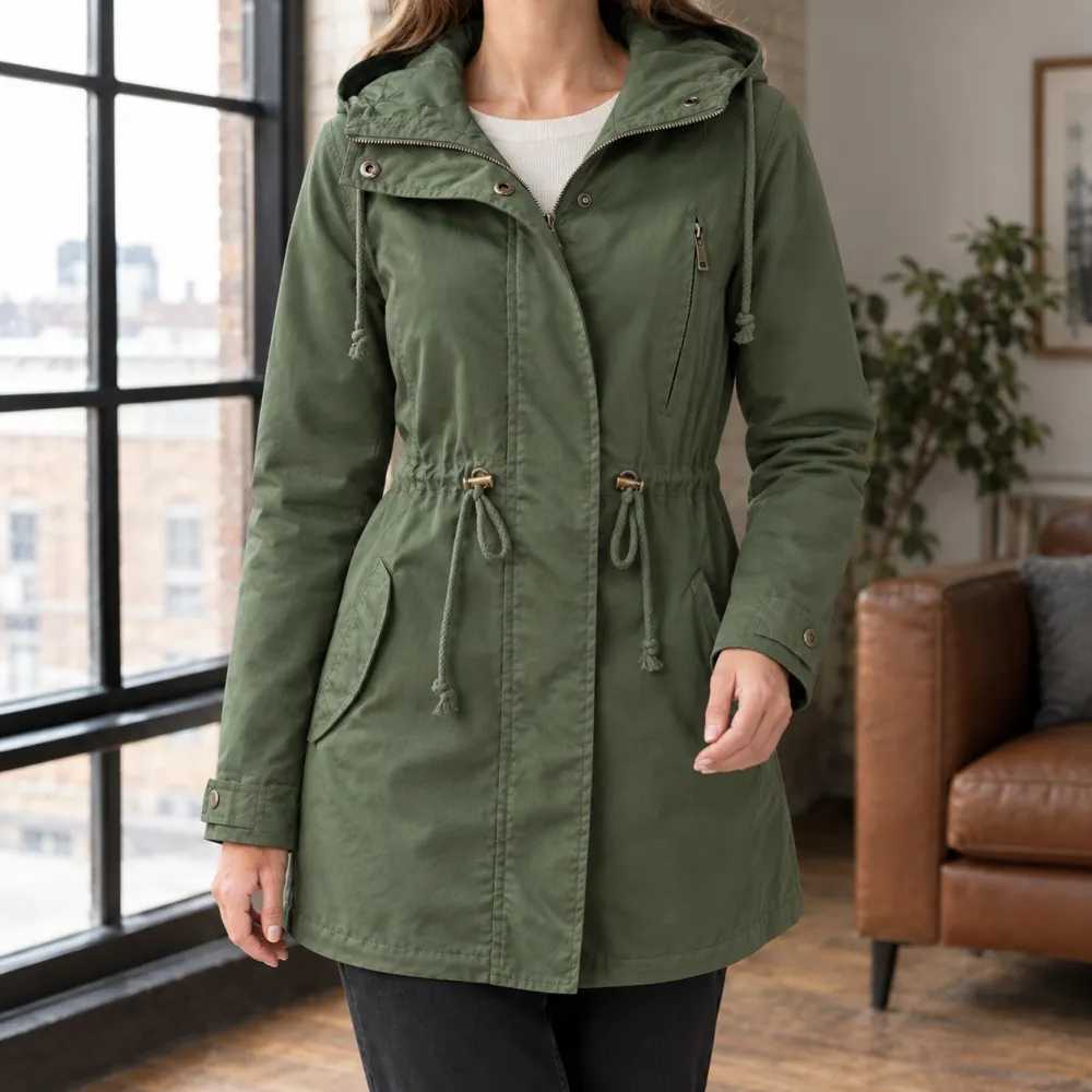 Hooded Mid-Length Parka