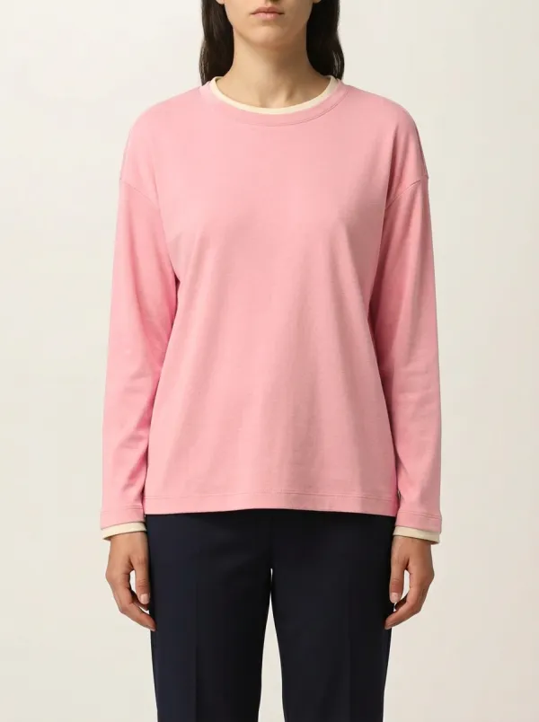 Women's Layered-Look Long-Sleeve Crew-Neck Top