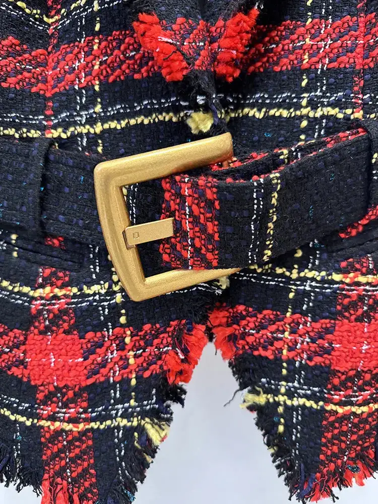 Plaid Tweed Blazer