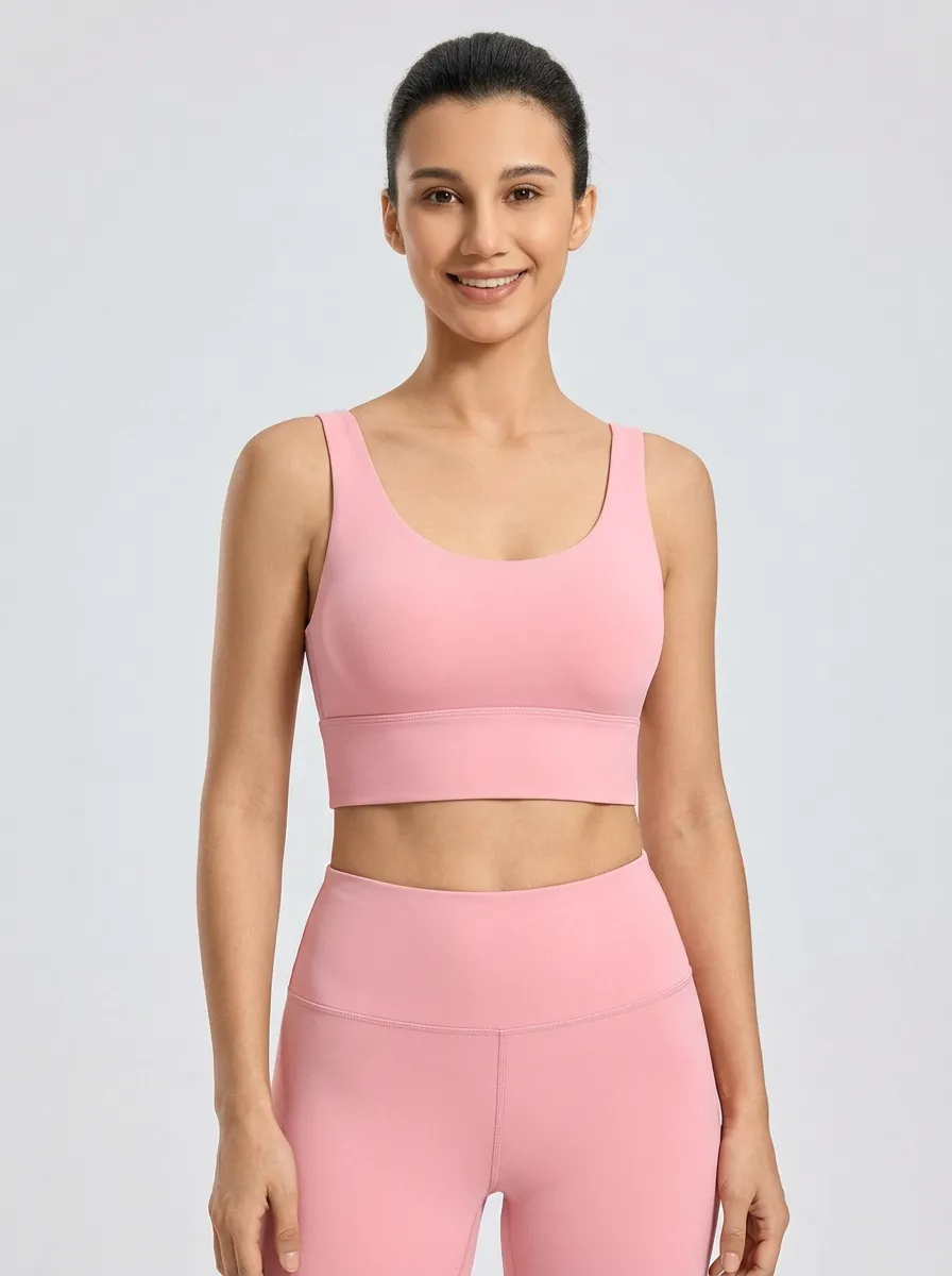 Women's Scoop-Neck Seamless Sports Bra