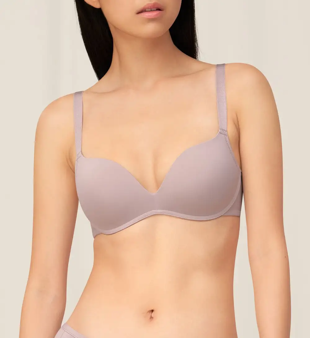 Women's Clean-Finish Non-Wired Push-Up Breathable Bra