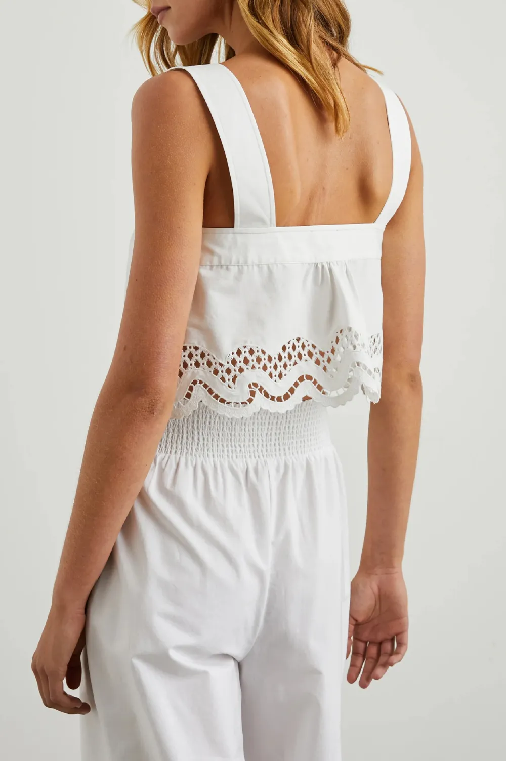 Belted Decorative Square-Necked Vest