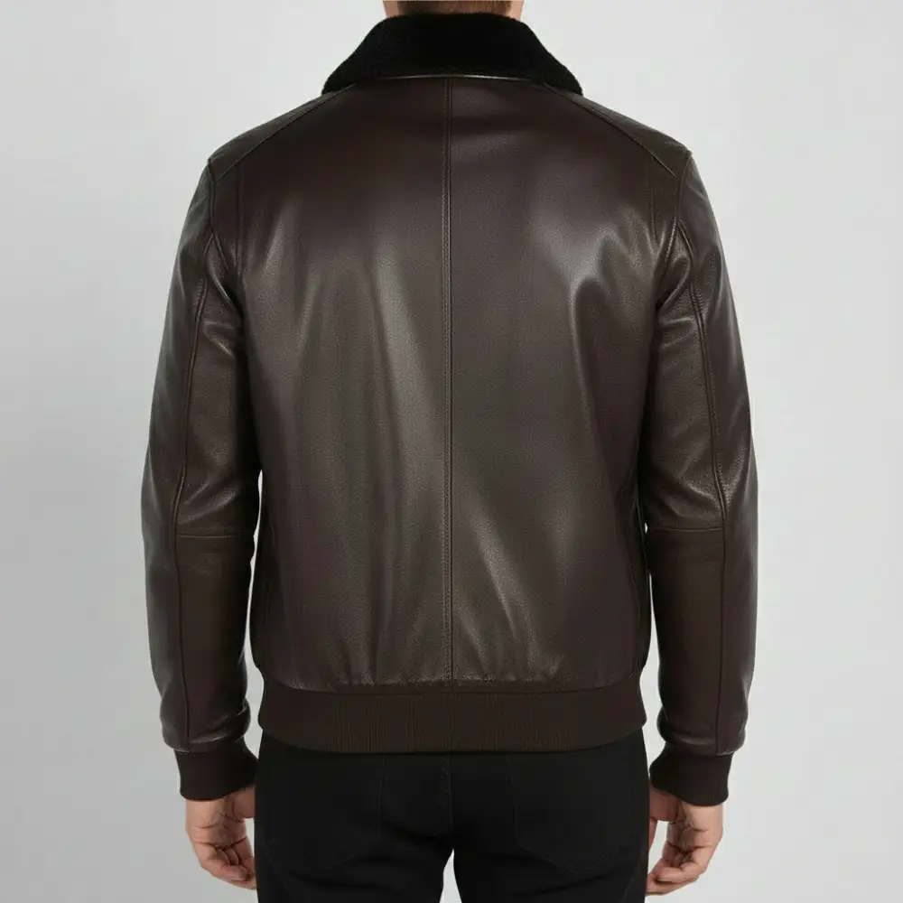 Modern Leather Bomber Flight Jacket