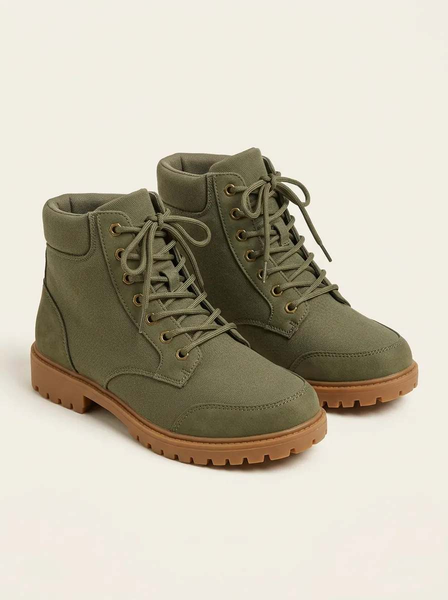 Trekking Canvas Hiking Boots